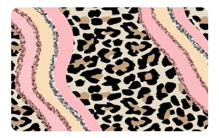 Pink Cheetah Glitter