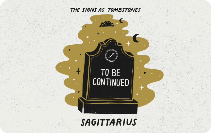 Sagittarius as a Tombstone