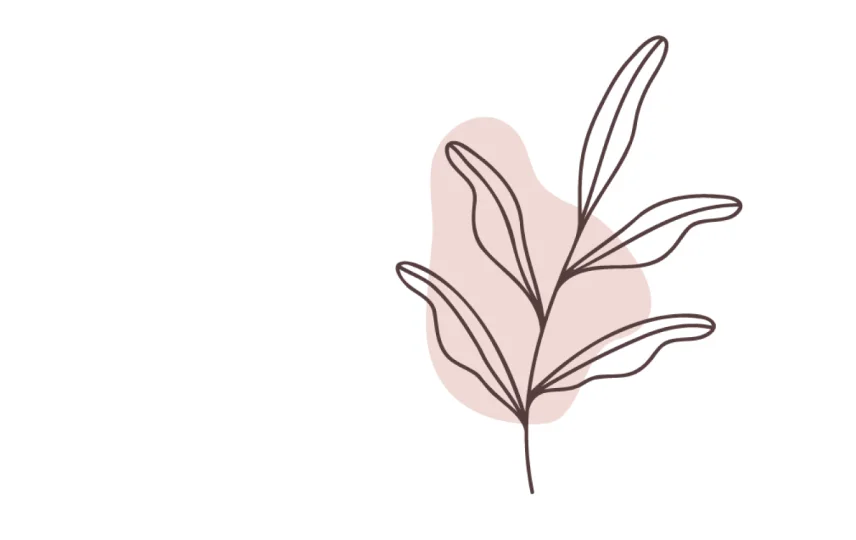 Leaf Doodle Pink