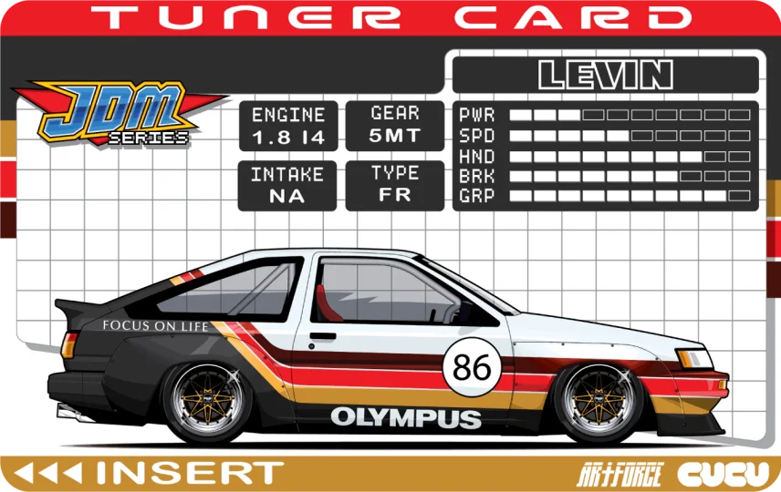 Tuner Card AE86 Levin