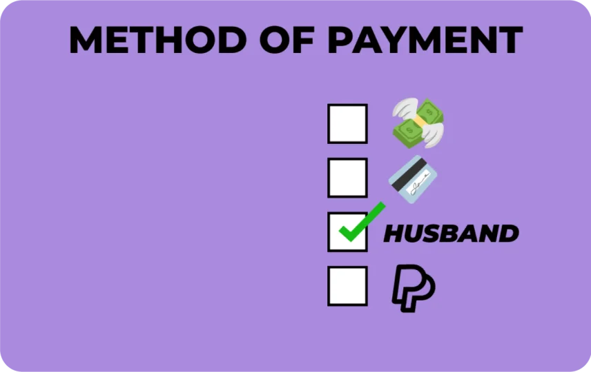 Method Of Payment