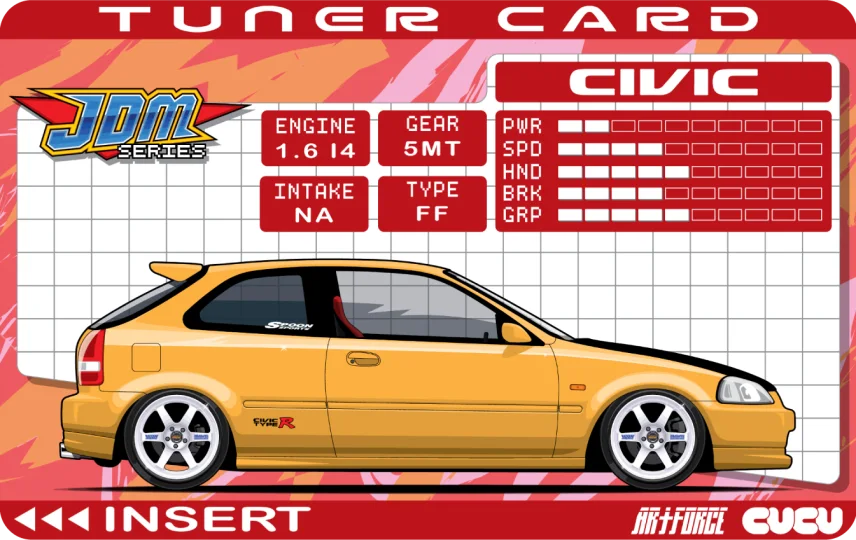 Tuner Card EK9 Civic (Y)