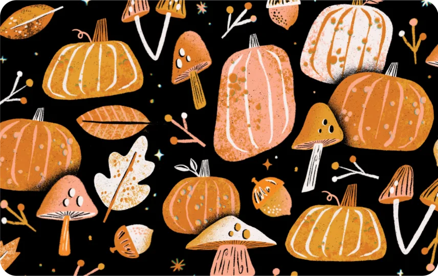 Pumpkins and Mushrooms