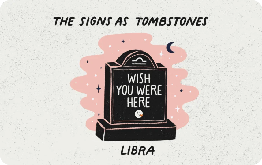 Libra as a Tombstone