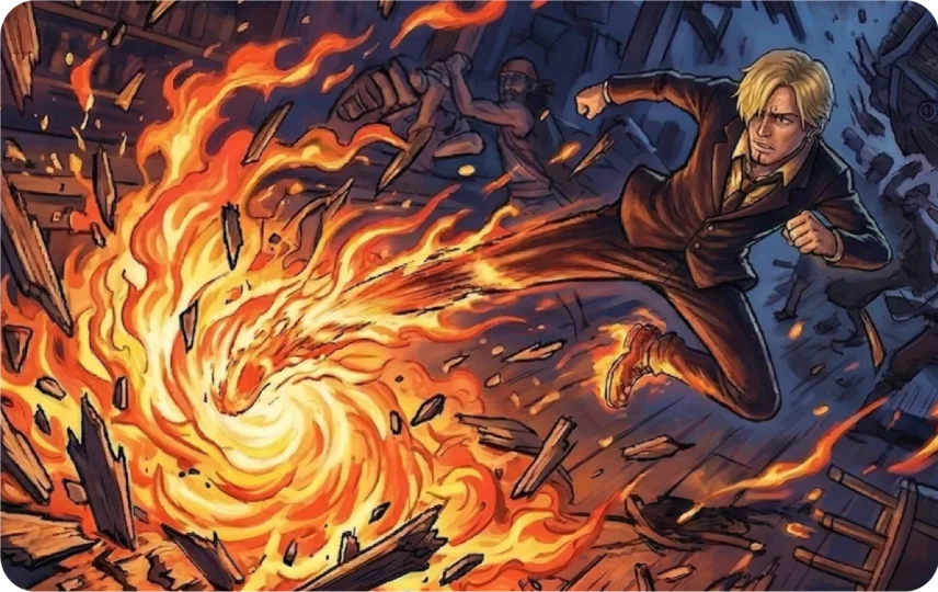 Sanji Fire Kick Impact