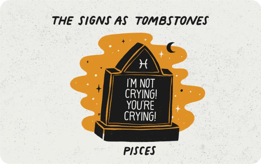 Pisces as a Tombstone