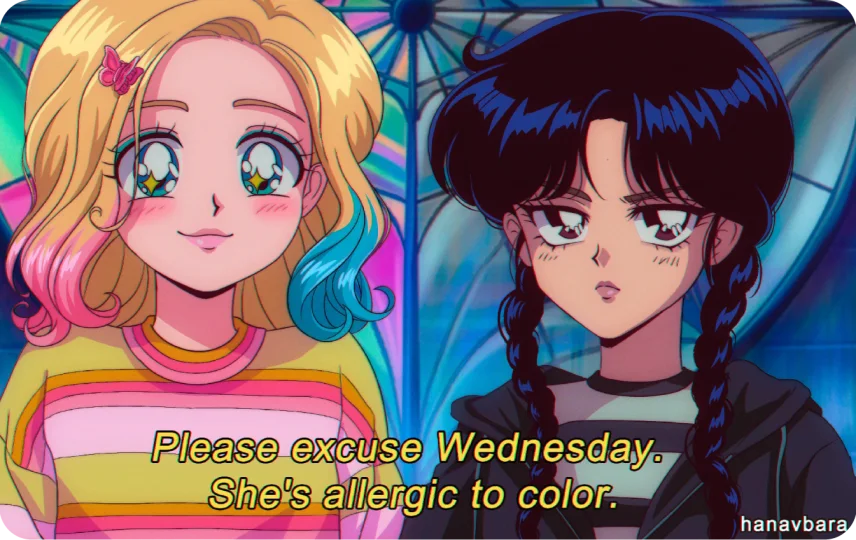 Wednesday and Enid