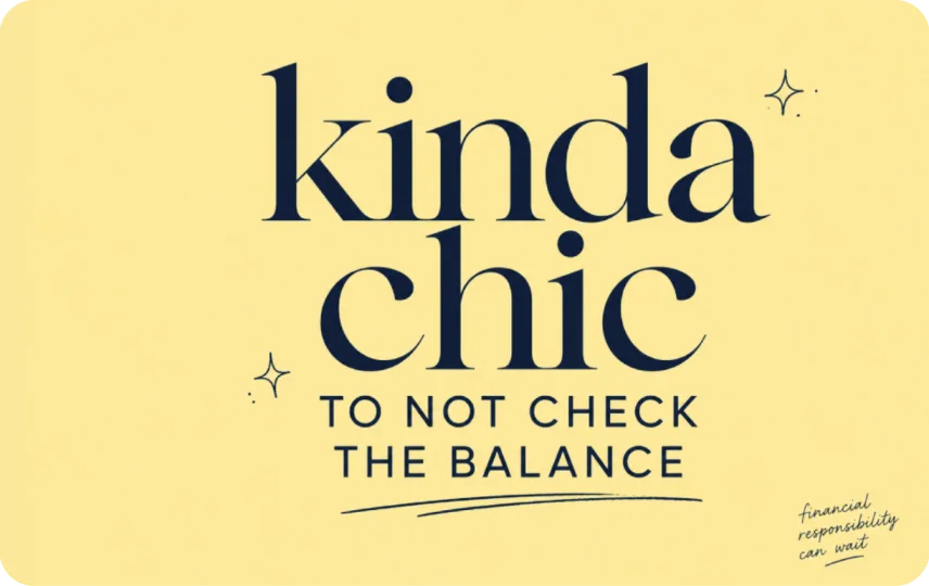 To not check the balance