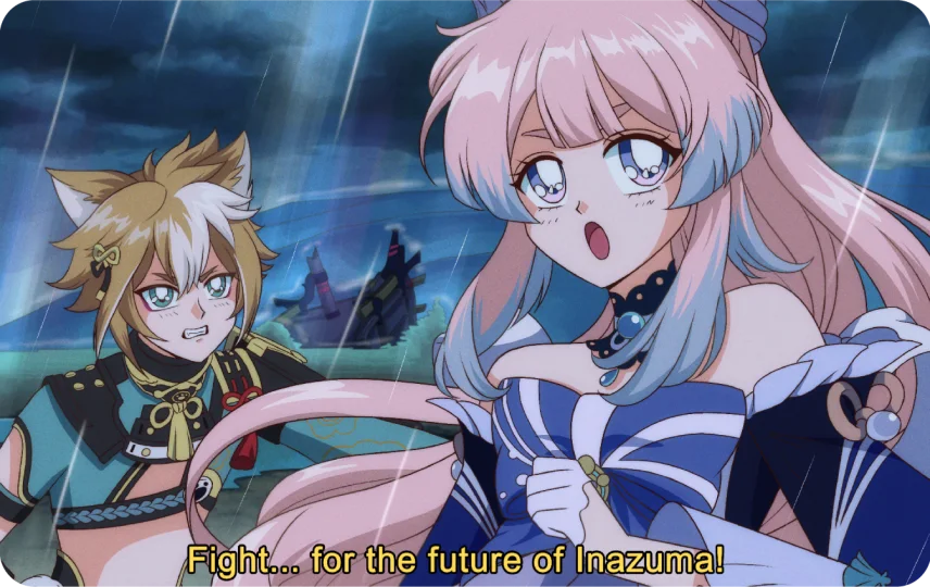 Fighting for Inazuma