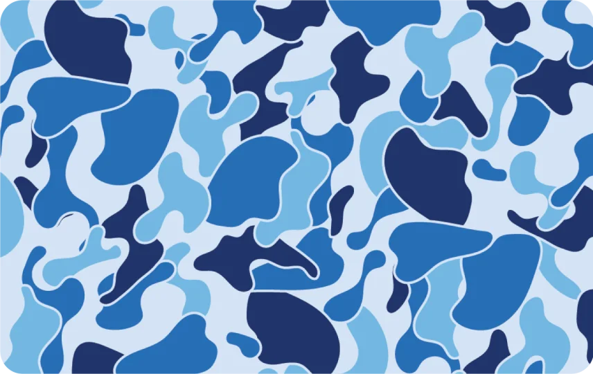 Ape Camo Blue