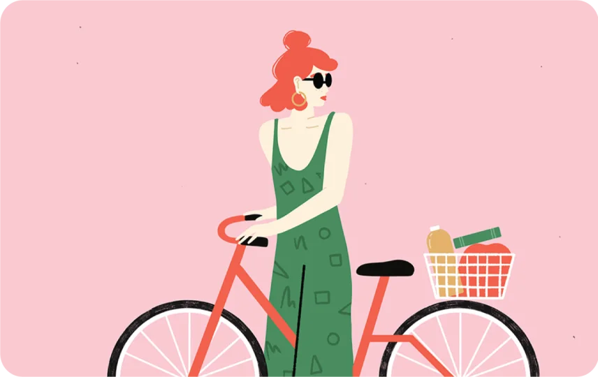 Girl On Bike