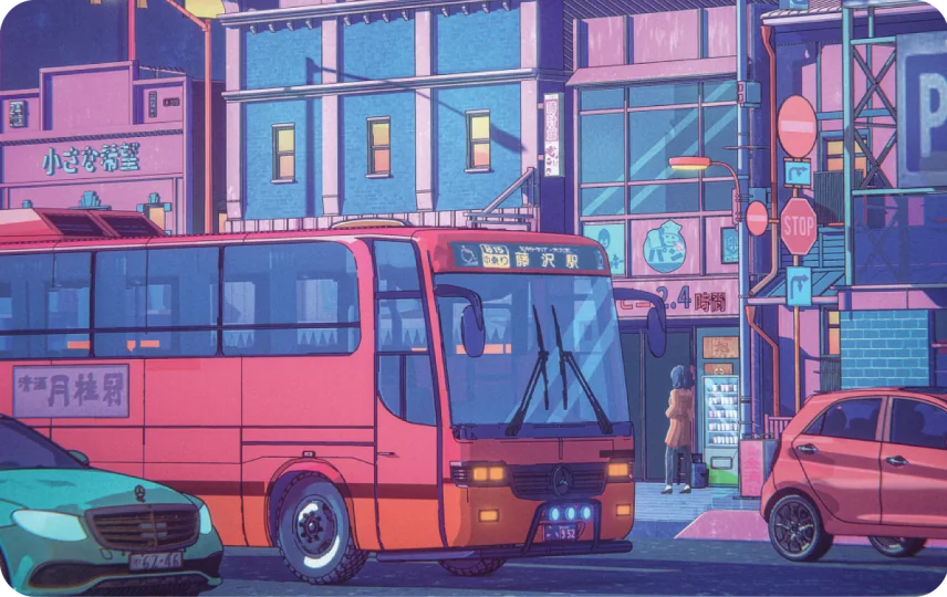 Japan Bus Stop