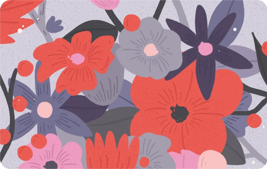 Purple Floral