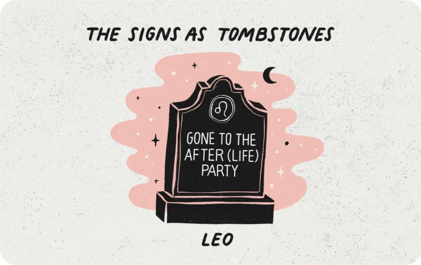 Leo as a Tombstone