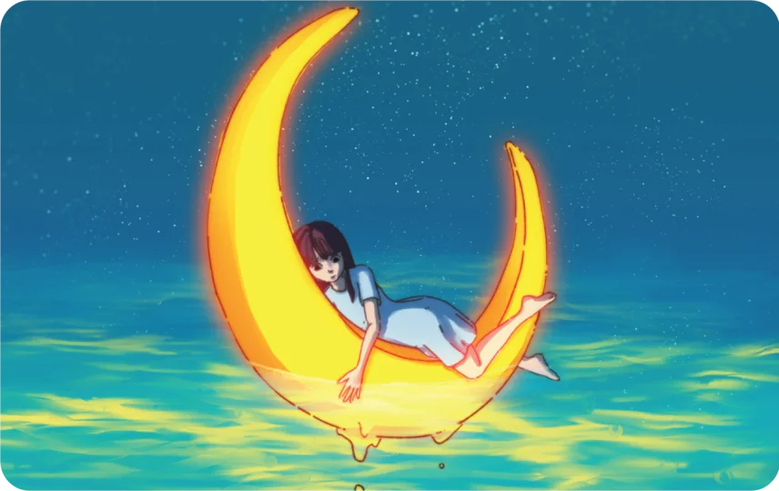 Girl on the Moon
