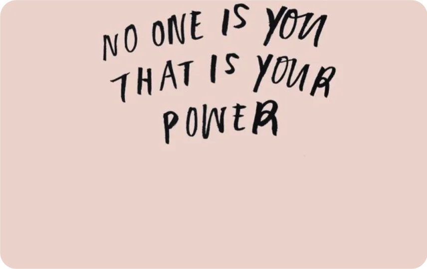 No One Is You
