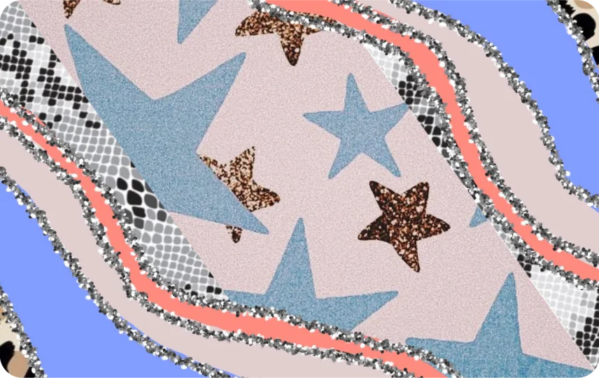 Purple Star Glitter