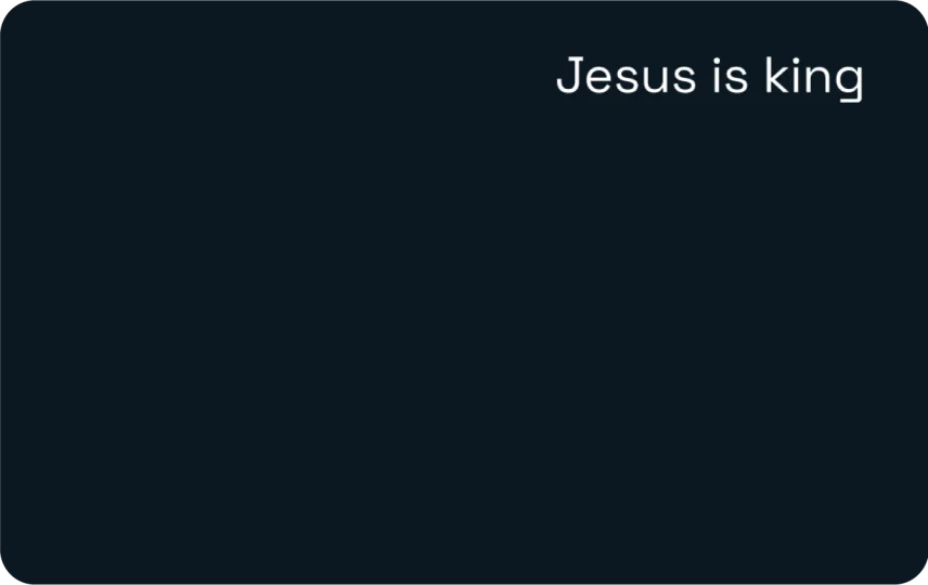 Jesus Is King