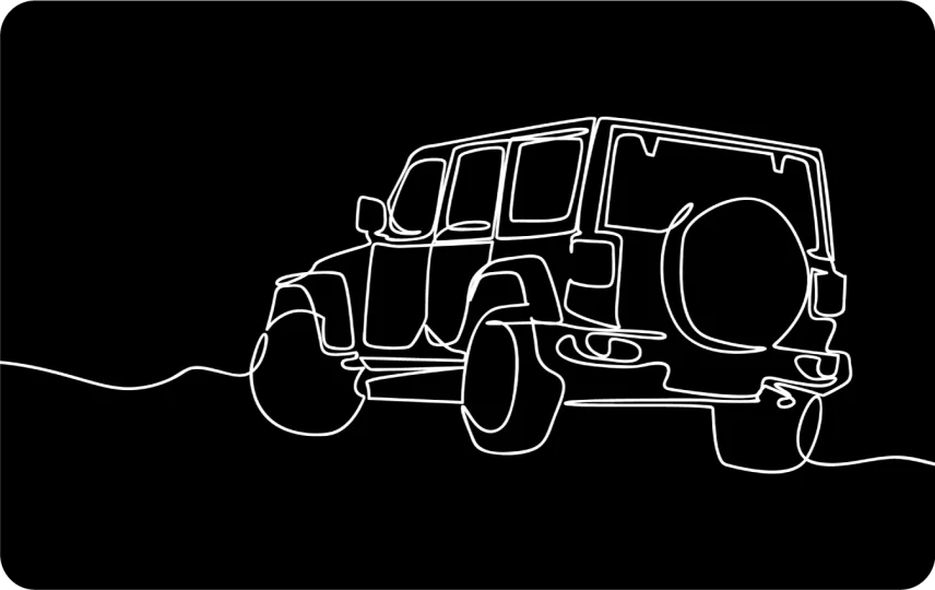 Jeep Line Art