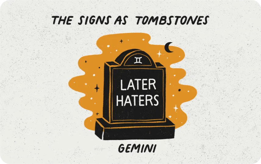 Gemini as a Tombstone