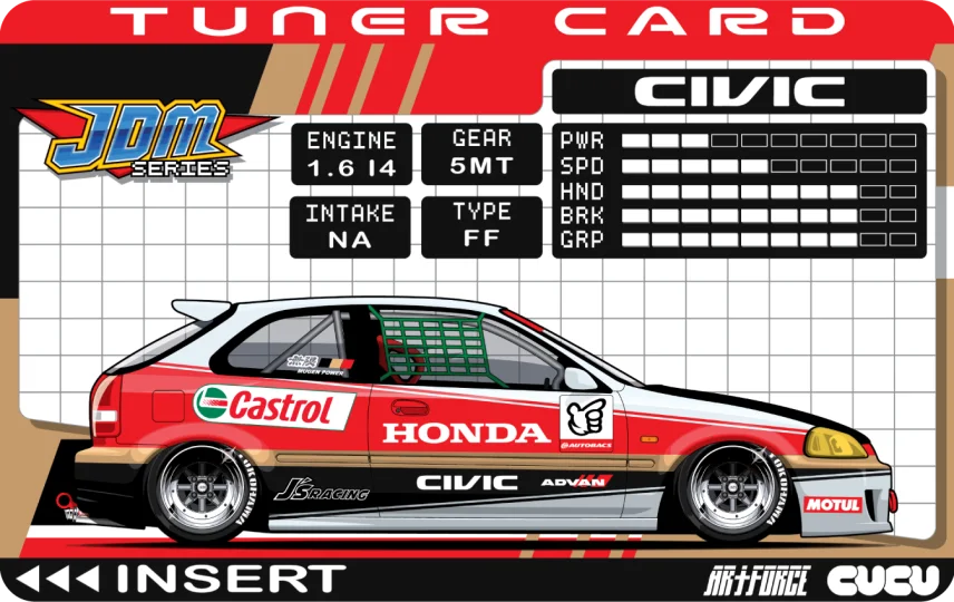 Tuner Card EK9 Civic (W)