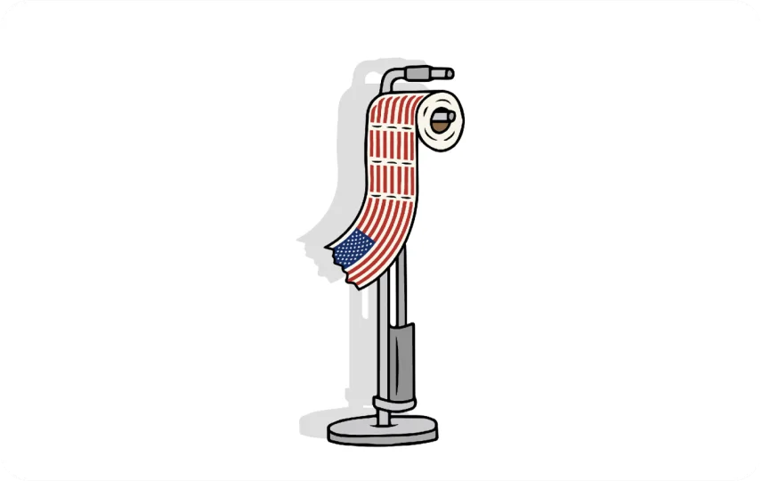 American Flag Toilet Paper