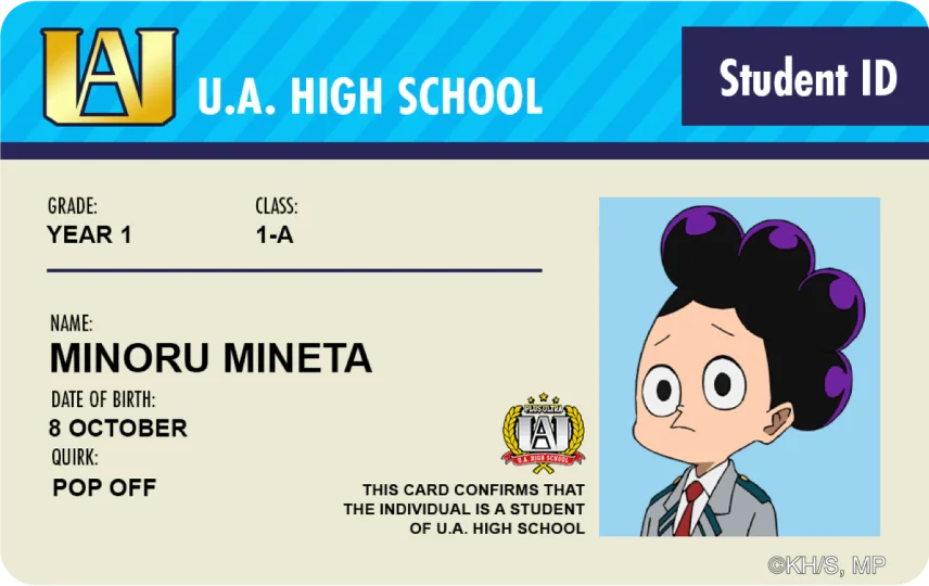 Student ID - Minoru Mineta