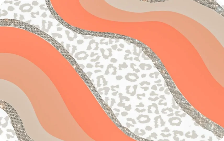White Cheetah Glitter