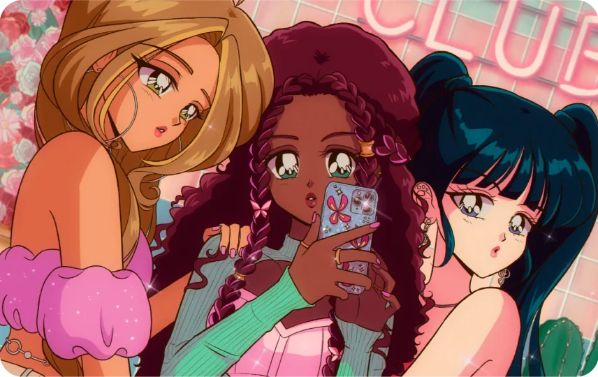 Flora, Aisha and Musa