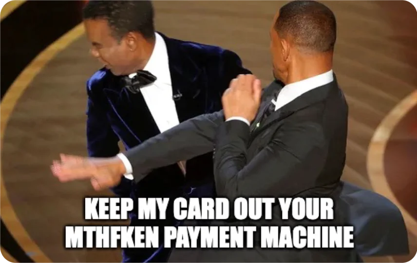 Keep my card out