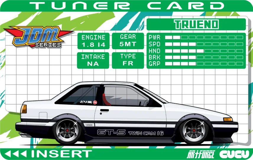 Tuner Card AE86 Trueno