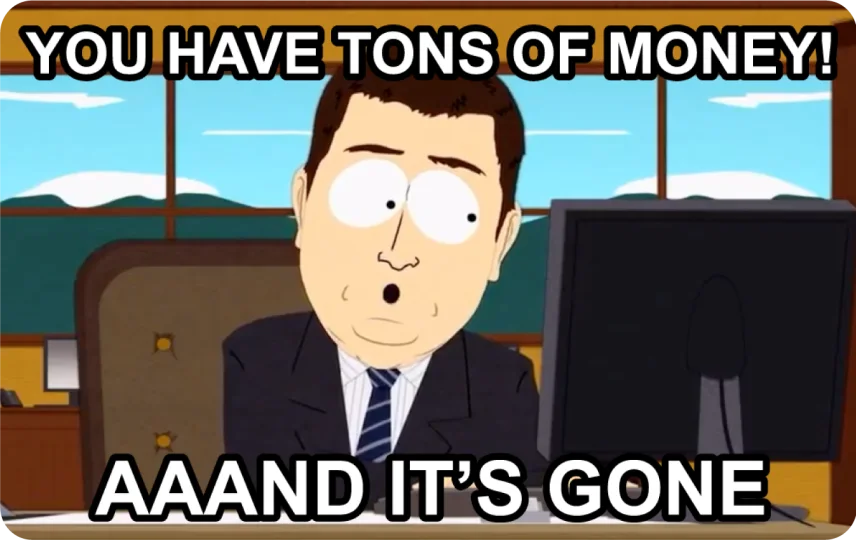 And It's Gone!