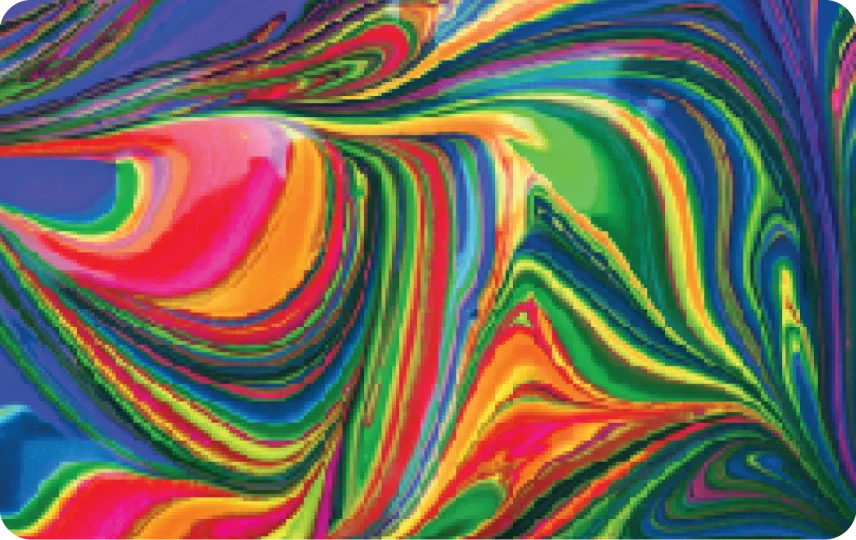 Abstract Paint Rainbow