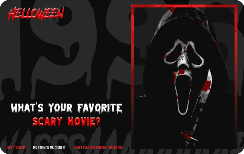 Helloween Ghost Face